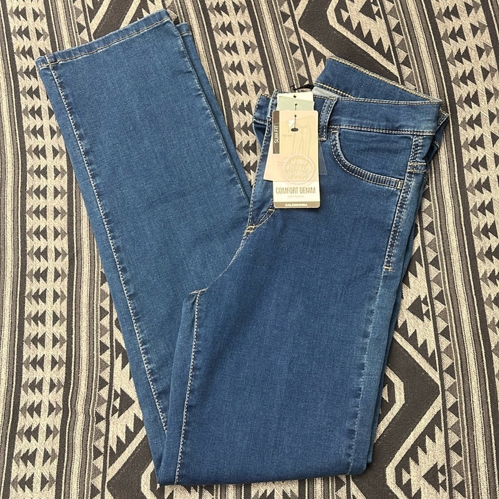 Calzedonia Comfort‎ Denim Slim Fit High Waist Blue Jeans MIP062 NWT Size S
